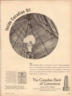 Canadian Bank Of Commerce 1953 Vintage Ad Inside Oil Banker Geologist Canadian Bank Of Commerce 1953 Vintage Ad Inside Oil Banker Geologist