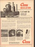Philip Carey Mfg Company 1953 Vintage Ad Oil Insulation Gulf Pt Arthur