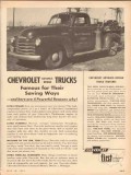 chevrolet 1953 advance design trucks famous saving ways vintage ad