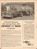 chevrolet 1953 job powerful reasons costs down trucks vintage ad