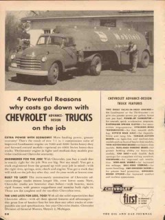 chevrolet 1953 job powerful reasons costs down trucks vintage ad
