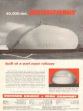 Chicago Bridge Iron Company 1953 Vintage Ad Oil Hortonspheroids West Chicago Bridge Iron Company 1953 Vintage Ad Oil Hortonspheroids West
