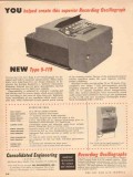 Consolidated Engineering Corp 1953 Vintage Ad Recording Oscillograph