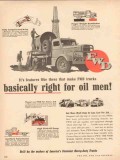 four wheel drive auto company 1953 right oil men fwd truck vintage ad