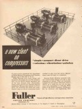 Fuller Company 1953 Vintage Ad Gas New Slant Rotary Compressors Pumps Fuller Company 1953 Vintage Ad Gas New Slant Rotary Compressors Pumps