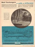 G A Harvey Company 1953 Vintage Ad Heat Exchangers Refinery Difference