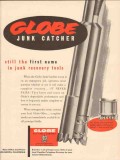 Globe Oil Tools Company 1953 Vintage Ad Oilfield Junk Catcher Recovery