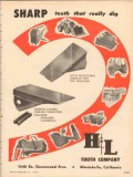 h and l tooth company 1953 sharp teeth really dig tractor vintage ad h and l tooth company 1953 sharp teeth really dig tractor vintage ad