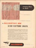 Halliburton Oil Well Cementing Company 1953 Vintage Ad Elec Logging -2
