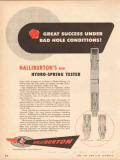 Halliburton Oil Well Cementing Company 1953 Vintage Ad Hydro-Spring -2 Halliburton Oil Well Cementing Company 1953 Vintage Ad Hydro-Spring -2