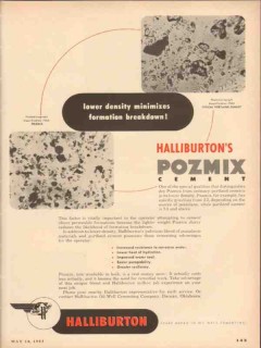 Halliburton Oil Well Cementing Company 1953 Vintage Ad Pozmix Density Halliburton Oil Well Cementing Company 1953 Vintage Ad Pozmix Density