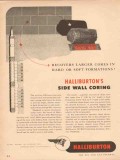 Halliburton Oil Well Cementing Company 1953 Vintage Ad Side Wall Cores Halliburton Oil Well Cementing Company 1953 Vintage Ad Side Wall Cores