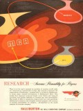 Halliburton Oil Well Cementing Company 1953 Vintage Ad MCA Research