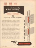 Halliburton Oil Well Cementing Company 1953 Vintage Ad DV Cementer Halliburton Oil Well Cementing Company 1953 Vintage Ad DV Cementer