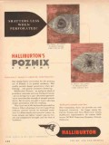 Halliburton Oil Well Cementing Company 1953 Vintage Ad Pozmix Shatters Halliburton Oil Well Cementing Company 1953 Vintage Ad Pozmix Shatters