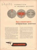 Halliburton Oil Well Cementing Company 1953 Vintage Ad Hydrafrac Split Halliburton Oil Well Cementing Company 1953 Vintage Ad Hydrafrac Split