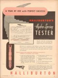 Halliburton Oil Well Cementing Company 1953 Vintage Ad Tester Success Halliburton Oil Well Cementing Company 1953 Vintage Ad Tester Success