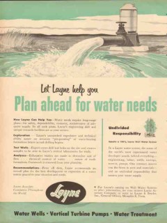 Layne Bowler Inc 1953 Vintage Ad Oil Field Water Needs Plan Ahead Layne Bowler Inc 1953 Vintage Ad Oil Field Water Needs Plan Ahead