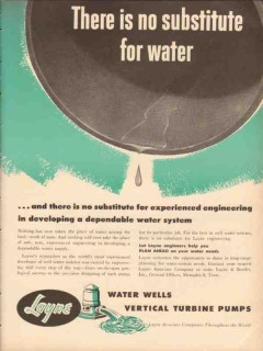 Layne Bowler Inc 1953 Vintage Ad Oil Field Water System No Substitute Layne Bowler Inc 1953 Vintage Ad Oil Field Water System No Substitute