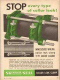 M B Skinner Company 1953 Vintage Ad Oil Pipe Collar Leak Clamp Stop M B Skinner Company 1953 Vintage Ad Oil Pipe Collar Leak Clamp Stop