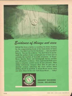 Mayes-Bevan Company 1953 Vintage Ad Oil Field Gravity Meter Not Seen