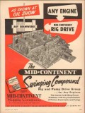 Mid-Continent Supply Company 1953 Vintage Ad Oil Rig Drive Drawworks Mid-Continent Supply Company 1953 Vintage Ad Oil Rig Drive Drawworks