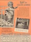 Midwest Piping Company 1953 Vintage Ad Oil Elbow Welding Close Limits