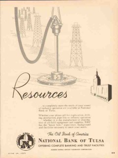 national bank of tulsa 1953 resources oil industry finance vintage ad national bank of tulsa 1953 resources oil industry finance vintage ad