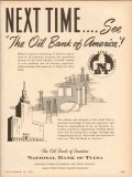 national bank of tulsa 1953 next time see oil bank america vintage ad national bank of tulsa 1953 next time see oil bank america vintage ad