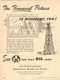 national bank of tulsa 1953 financial picture petroleum oil vintage ad national bank of tulsa 1953 financial picture petroleum oil vintage ad