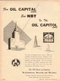 national bank of tulsa 1953 nbt oil capital capitol finance vintage ad national bank of tulsa 1953 nbt oil capital capitol finance vintage ad
