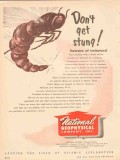National Geophysical Company 1953 Vintage Ad Oil Stung Beware Imitator