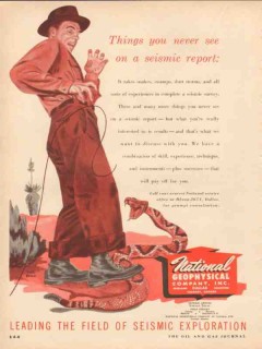 National Geophysical Company 1953 Vintage Ad Seismic Report Never See National Geophysical Company 1953 Vintage Ad Seismic Report Never See