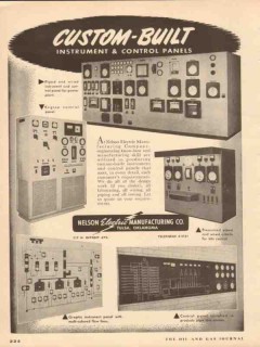 Nelson Electric Mfg Company 1953 Vintage Ad Instrument Control Panels