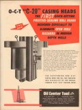 Oil Center Tool Company 1953 Vintage Ad O-C-T Well Casing Heads C-20