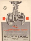 Orbit Valve Company 1953 Vintage Ad Oil Forged Steel Venturi LP-Gas