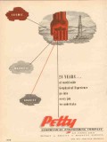 Petty Geophysical Engineering Company 1953 Vintage Ad Years World-Wide