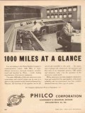 Philco Corp 1953 Vintage Ad Glance Platte Pipeline Company Microwave Philco Corp 1953 Vintage Ad Glance Platte Pipeline Company Microwave