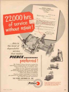 Pierce Governor Company 1953 Vintage Ad Oil Kenneth Forker Albion IN