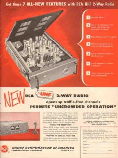 radio corporation america 1954 new rca uhf 2-way uncrowded vintage ad radio corporation america 1954 new rca uhf 2-way uncrowded vintage ad