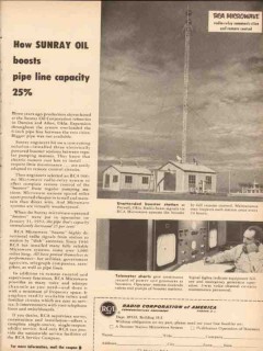 radio corporation america 1953 sunray oil microwave station vintage ad radio corporation america 1953 sunray oil microwave station vintage ad