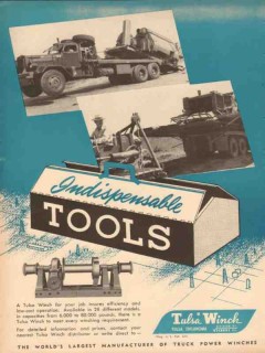 Tulsa Winch Mfg Company 1953 Vintage Ad Oil Field Indispensable Tools Tulsa Winch Mfg Company 1953 Vintage Ad Oil Field Indispensable Tools