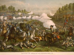 kurz allison 1976 battle of opequon civil war huge lithograph print kurz allison 1976 battle of opequon civil war huge lithograph print