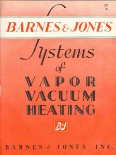 Barnes Jones Inc 1938 Vintage Catalog Heating Systems Vapor Vacuum Barnes Jones Inc 1938 Vintage Catalog Heating Systems Vapor Vacuum