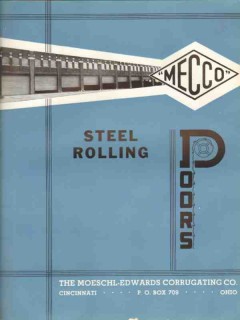 Moeschl-Edwards Corrugating Company 1938 Vintage Catalog Doors Rolling Moeschl-Edwards Corrugating Company 1938 Vintage Catalog Doors Rolling