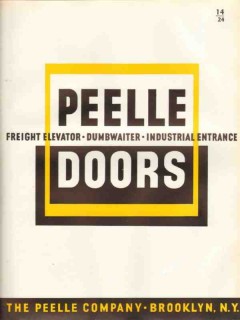 Peelle Company 1938 Vintage Catalog Freight Elevator Dumbwaiter Doors Peelle Company 1938 Vintage Catalog Freight Elevator Dumbwaiter Doors