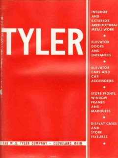 W S Tyler Company 1938 Vintage Catalog Elevator Cars Doors Entrance W S Tyler Company 1938 Vintage Catalog Elevator Cars Doors Entrance