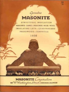 Masonite Corp 1938 Vintage Catalog Insulation Sheathing Lath Presdwood