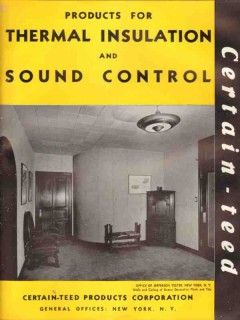 Certain-Teed Products Corp 1938 Vintage Catalog Insulation Sound Certain-Teed Products Corp 1938 Vintage Catalog Insulation Sound