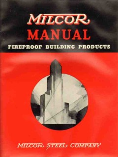 Milcor Steel Company 1938 Vintage Catalog Fireproof Building Products